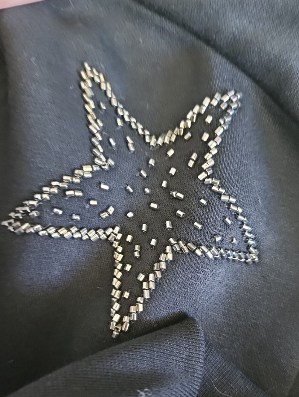 AllSaints Black Embellished Star Sweatshirt - Picture 6 of 8